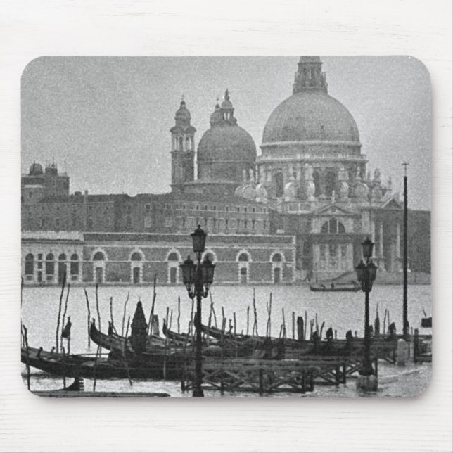 Black White Grand Canal Venice Italien Travel Musmatta (Framsidan)