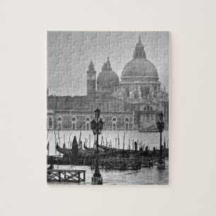 Black White Grand Canal Venice Italien Travel Pussel