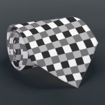 Black White Grått Checkerboard Slips<br><div class="desc">Underbara presentidéer för födelsedag,  jul,  Fars dag ... </div>