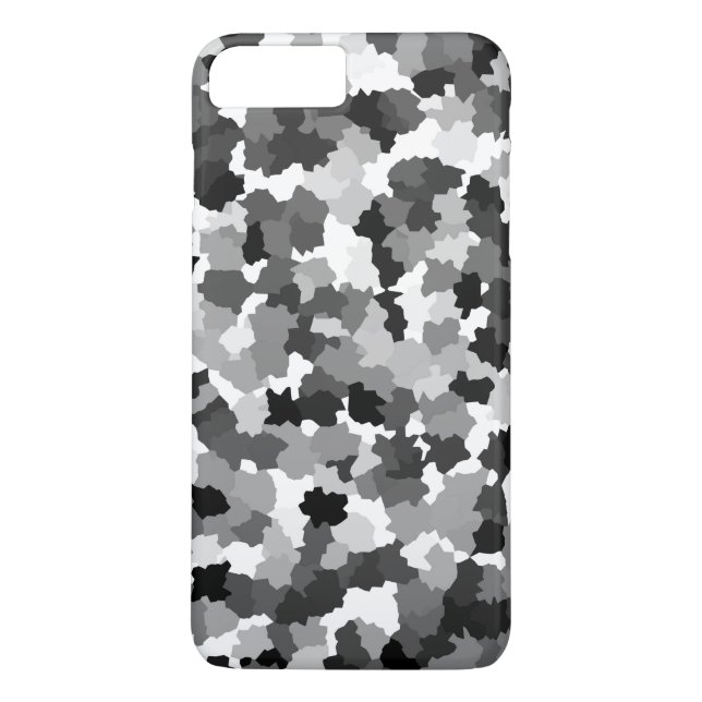 Black White Grått Mönster Case-Mate iPhone Skal (Baksida)