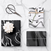 Black White Grått Set Classy