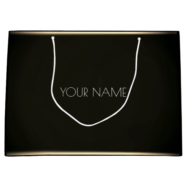 Black White Guld Minimal Luxury Brand Beauty VIP (Framsidan)