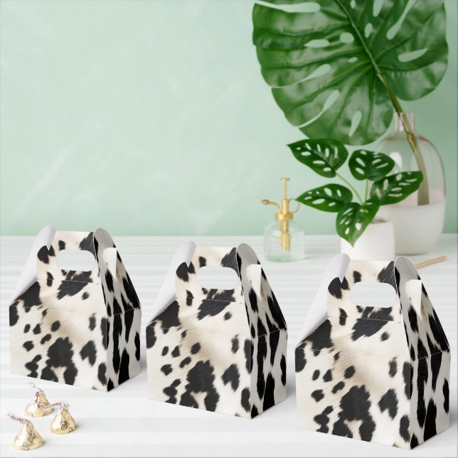 Black White Guld Southwest Cowhide Presentaskar (Multipel)
