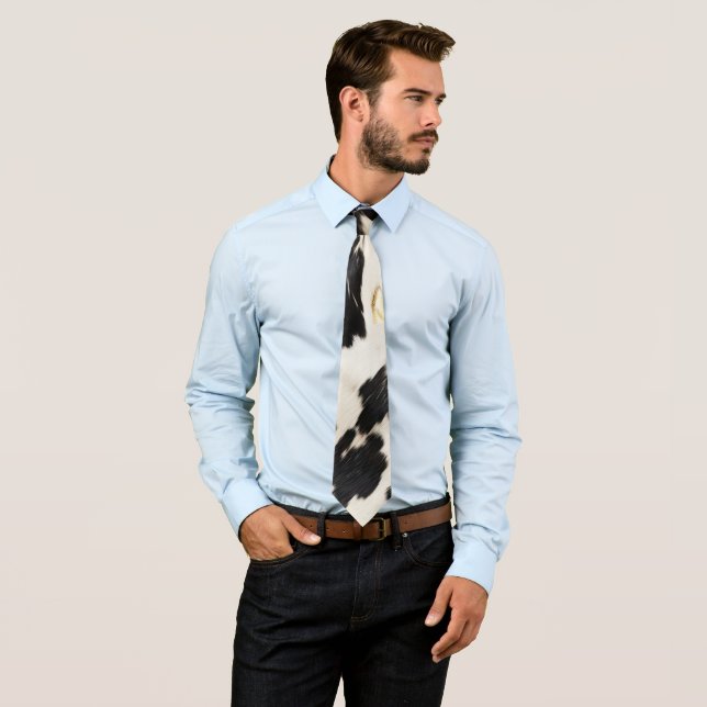 Black White Guld Southwest Cowhide Slips (In Situ)