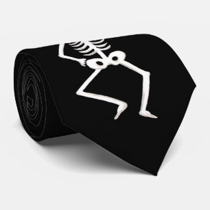 Black White Halloween Skeleton Bones Dance Slips