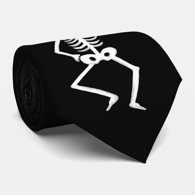 Black White Halloween Skeleton Bones Dance Slips (Rullad)