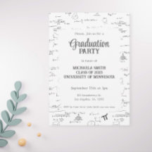 Black White Hand Lettering Mathematics Studenten