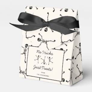 Black & White Hand plockade Skeleton Halloween Presentaskar