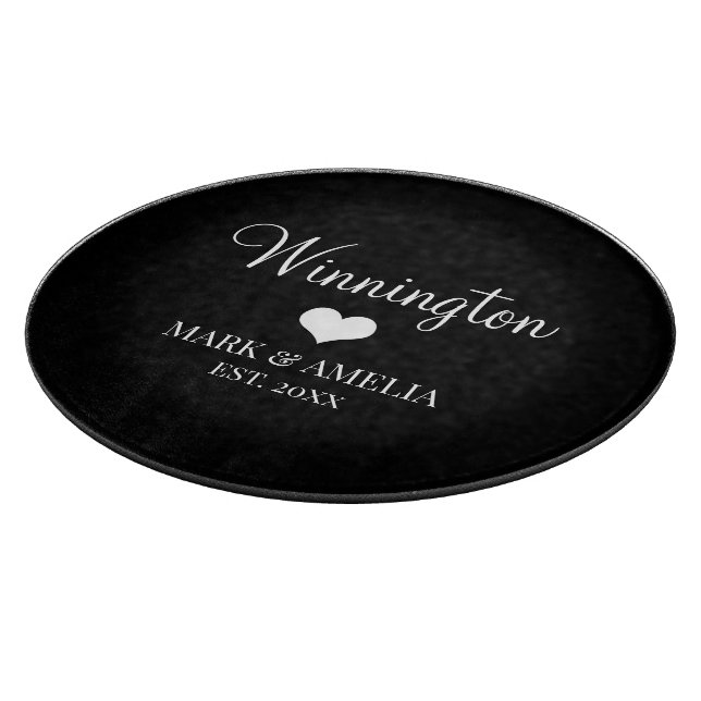 Black White Heart-familjen etablerat Bröllop datum (Hörn)