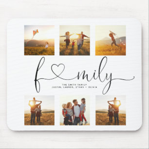 Black & White Heart Script 6 Photo Family Collage Musmatta