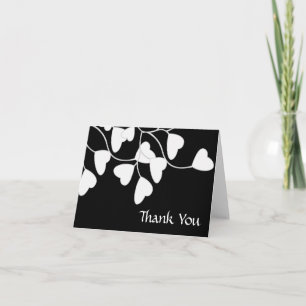 Black White Heart Tack Kort