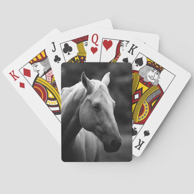 Black White Horse Spel Kort (Baksidan)