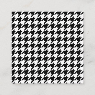 Black & White Houndstooth Mönster Tilläggskort