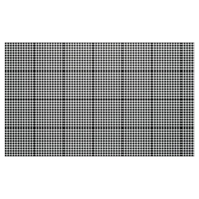 Black White Houndstooth Tyg (Fat Quarter)