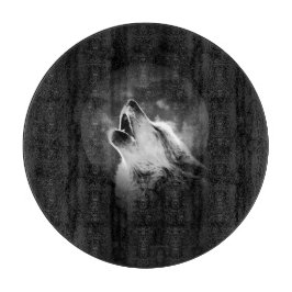 Black & White Howling Varg & Måne