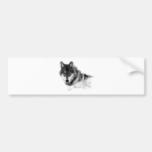 Black White Inspirational Varg Öga Bildekal