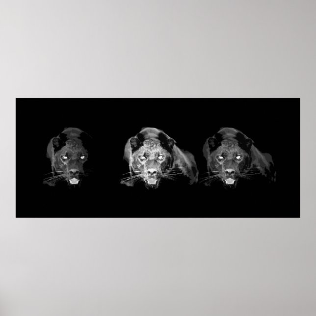 Black & White Jaguar Poster (Framsidan)
