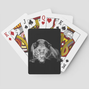 Black & White Jaguar Spelkort