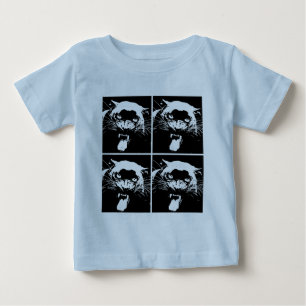 Black & White Jaguar Tee Shirt