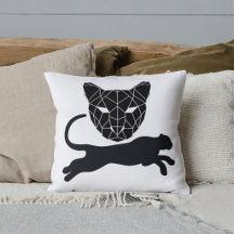 Black White Jungle Animal Panther Modern Cute Cat
