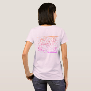 Black@White Katt för kvinna T Shirt