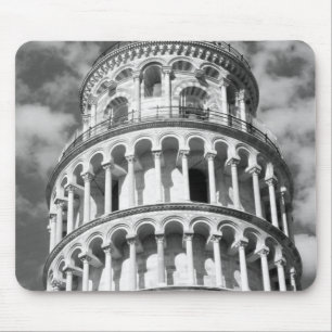 Black White Leaning Torn i Pisa Italien Musmatta