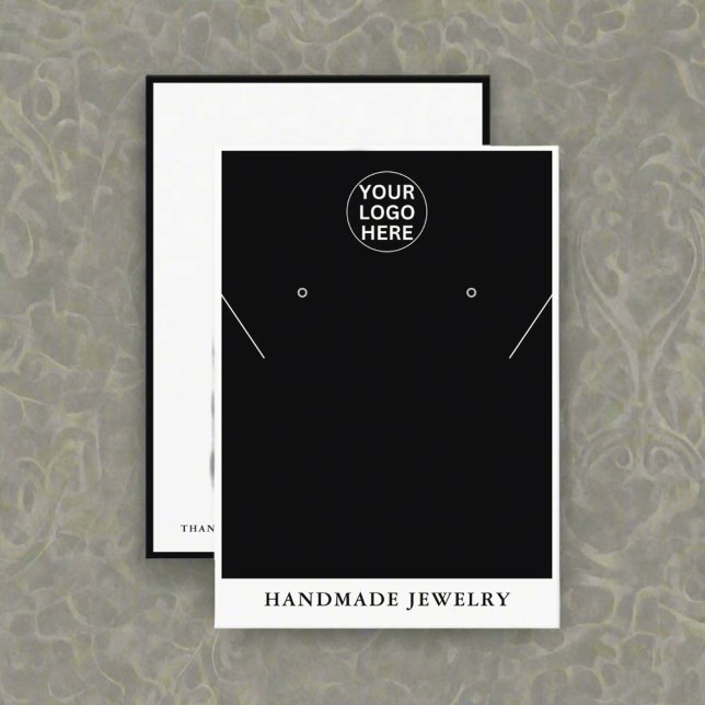 Black & White logotyp l Earrings Necklace Jewelry (Skapare uppladdad)