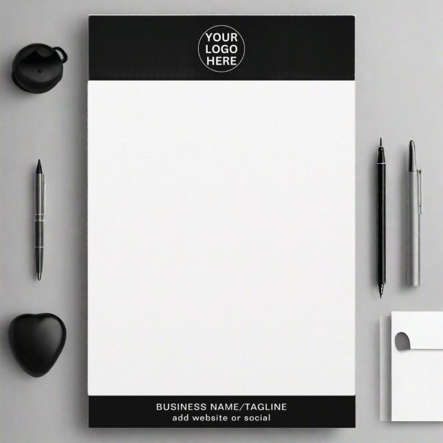 Black & White Logotyp l Promotional Corporate Bran Brevpapper (Skapare uppladdad)