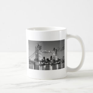 Black White London Torn Bridge Kaffemugg