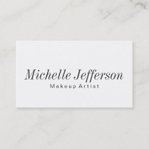 Black White Makeup Artist Affärskort Visitkort
