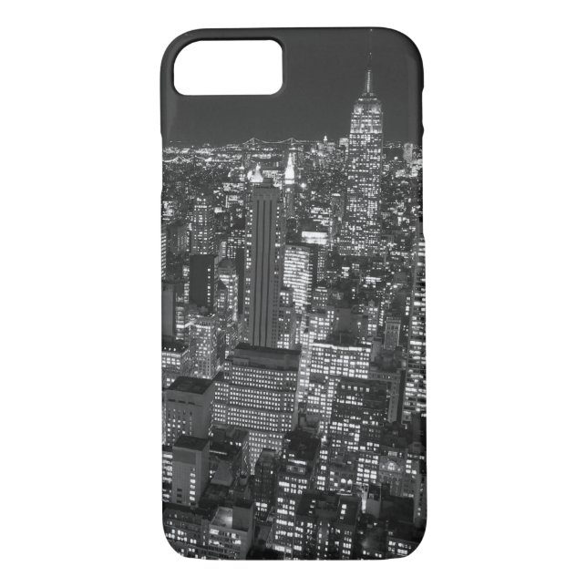 Black & White Manhattan iPhone 7 Fodral Case-Mate iPhone Skal (Baksida)