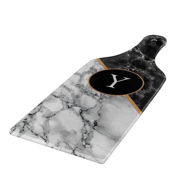 Black White Marble Caking Board Anpassningsbar Bre (Hörn)