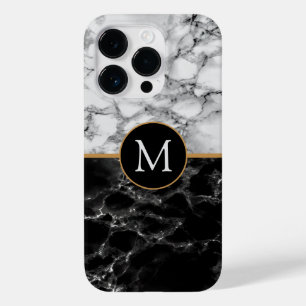 Black White Marble iphone case Personlig Brev