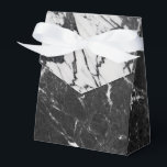 Black & White Marble Modern Glam Trendig Party Presentaskar<br><div class="desc">anpassningsbarnas presentlådor</div>