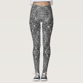 Black & White Medallion Leggings