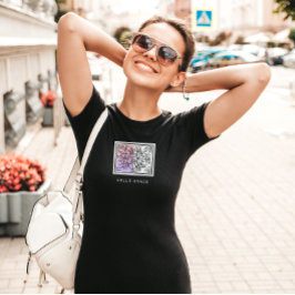 Black White Minimalist Hej Grace T-Shirt