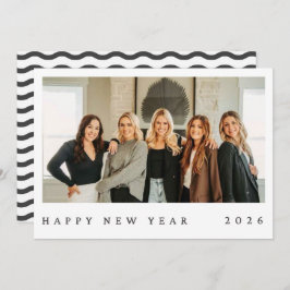 Black & White Minimalist Photo New Year