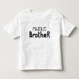 Black & White Mitten Brother Typography T-Shirt