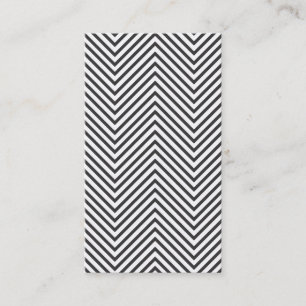 BLACK & WHITE MOD ZIGZAG MÖNSTER VISITKORT