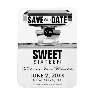 Black & White Mode Sweet 16 SPARA DATUM Magnet