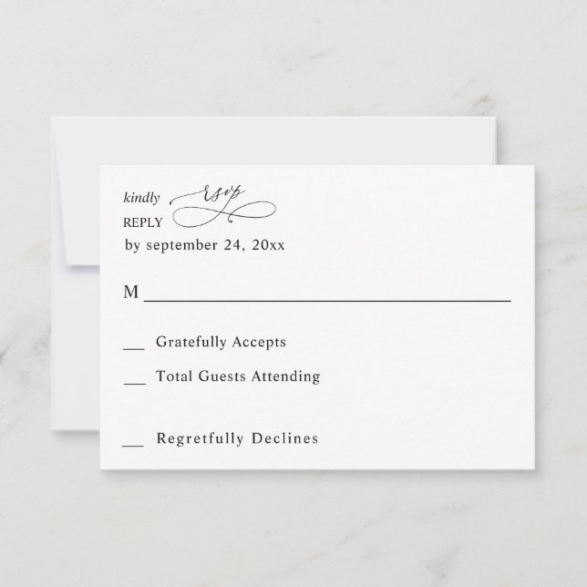 Black & White Modern Calligraphy 3 no Meal OSA (Framsida)