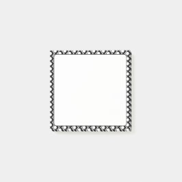 Black White Modern Geometric Art Deco Post-it Block