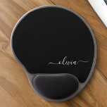 Black White Modern Minimalist Elegant Monogram Gel Musmatta<br><div class="desc">Vi presenterar vår moderna svartvita, minimalistiska monogramsamling: Enkelhet och sofistikering med våra minimalistiska utformningar, böjda för att sakta lyfta upp stil. Den här samlingen är skapad med ett stort öga för modern estetik och har en elegant svart och vit design som förstärks av monogram för personlig. Från chic till mångsidiga...</div>