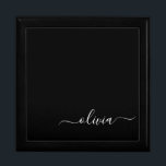 Black White Modern Minimalist Elegant Monogram Minnesask<br><div class="desc">Vi presenterar vår moderna svartvita, minimalistiska monogramsamling: Enkelhet och sofistikering med våra minimalistiska utformningar, böjda för att sakta lyfta upp stil. Den här samlingen är skapad med ett stort öga för modern estetik och har en elegant svart och vit design som förstärks av monogram för personlig. Från chic till mångsidiga...</div>