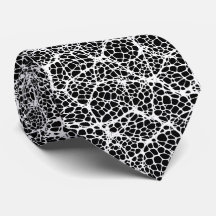 Black & White Modern Organic Mönster Tie