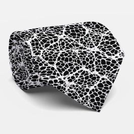 Black & White Modern Organic Mönster Tie Slips