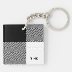 Black White Modern Play INITIALER Preppy Chic