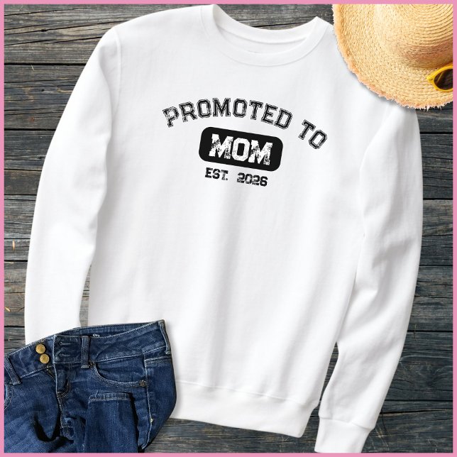 Black & White Mom To Be 2026 New Mama T Shirt (Skapare uppladdad)