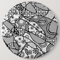 Black & White Mönster Patchwork 01