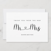 Black White Mr & Mrs Guld Chevron Mönster Bröllop